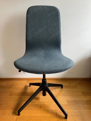 Bürostuhl in grau-blau meliert Bild 2