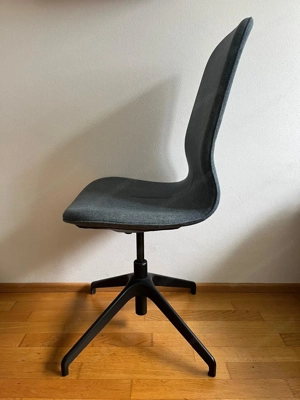 Bürostuhl in grau-blau meliert Bild 4