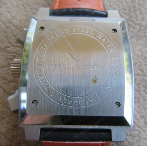 Wunderschöne Specht & Söhne Uhr nachempfunden der Monaco im Gulf Design Bild 3