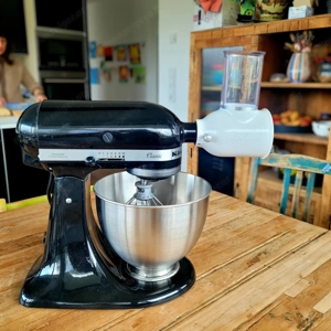 itchenAid Classic Onyx Schwarz   Top Zustand inkl. Gemüseschneider & Zubehör Bild 3