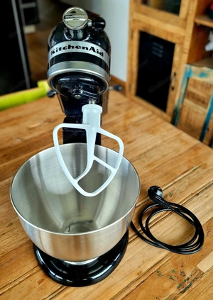 itchenAid Classic Onyx Schwarz   Top Zustand inkl. Gemüseschneider & Zubehör Bild 4