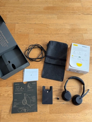 Wireless Headset USB C Bluetooth Kopfhörer Jabra Evolve 2 55 Bild 2