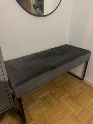 Sitzbank Grau Bild 2