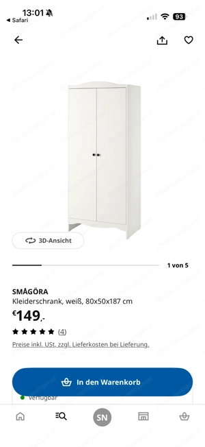 Ikea Kleiderschrank Kinderzimmer  Bild 2