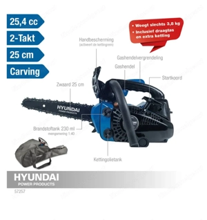 Motorsäge Hyundai 25,4cc !NEU! Bild 2