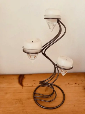 Kerzenständer mit 3 Kerzen