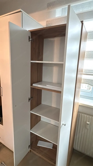 Schrank weiss-braun Bild 2