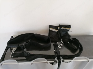 Verkaufe Hundeleine mit Gurt, Handytasche und Leckerliebeutel