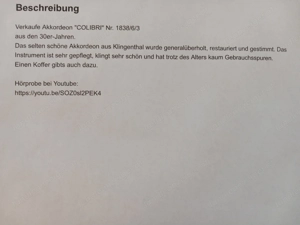 Akkordeon restauriert Bild 3