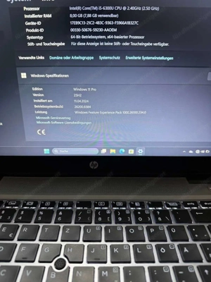  HP EliteBook 840 G3 - Intel Core i5 - 8GB RAM - 250GB SSD - WIndows 11 pro ! Bild 3