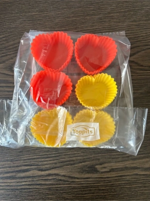 Silikonbackformen Herz, 24 Stück Bild 3