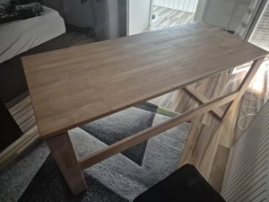 Schreibtisch Holz Bild 3