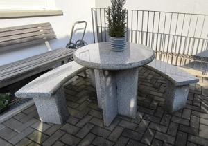 Granit Tisch und Bänke  9 Teilig Bild 5
