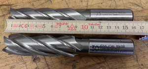 HSS Fräser Emuge 5-Schneider DM 25mm,30mm 2 Stk. neu