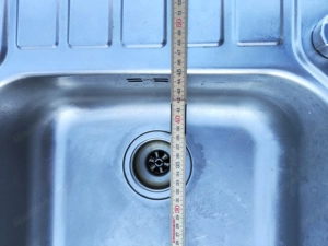 Spülbecken Abwasch Waschbecken aus Edelstahl 100 x 50 cm Bild 5