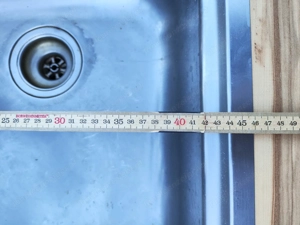 Spülbecken Abwasch Waschbecken aus Edelstahl 100 x 50 cm Bild 6