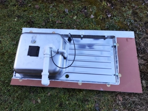 Spülbecken Abwasch Waschbecken aus Edelstahl 100 x 50 cm Bild 7