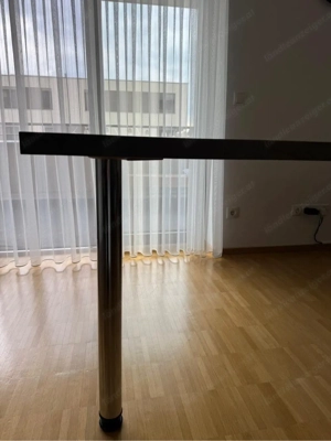 Esstisch Grau Marmordesign Bild 3