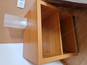 Doppelbett inkl. 2x Lattenrosten & 2 Ikea Retro Nachtkästchenen Bild 2