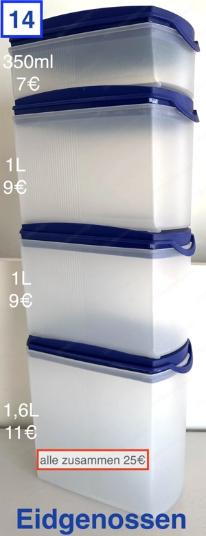 Tupperware Eidgenossen Salatschleuder usw...ab 1Euro Bild 10