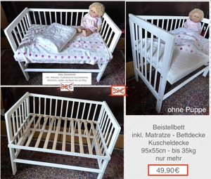 Gehschule Beistellbett Wiege Reisebett... Bild 4