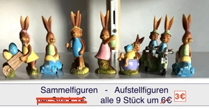 ALLES HALBER PREIS !! Osterdeko Ostereier Henne Hase ab 1  Bild 4