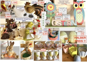 ALLES HALBER PREIS Osterdeko Osterhasen Ostereier Bild 4