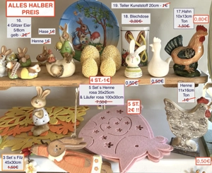 ALLES HALBER PREIS Osterdeko Osterhase Teller Eier ..... Bild 7