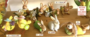 ALLES HALBER PREIS Osterdeko Osterhase Teller Eier ..... Bild 6
