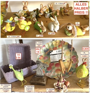 ALLES HALBER PREIS Osterdeko Osterhase Teller Eier ..... Bild 4