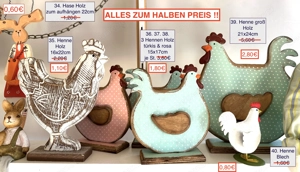ALLES HALBER PREIS Osterdeko Osterhase Teller Eier ..... Bild 8