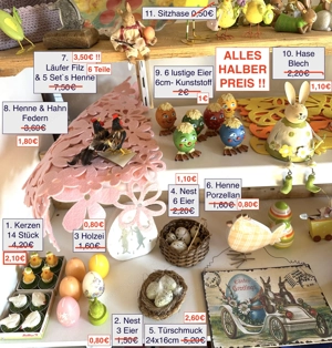 ALLES HALBER PREIS Osterdeko Osterhase Teller Eier ..... Bild 2