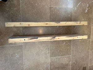 Garderobe Kleidergarderobe + 2 Ablagebögen aus altem Holz Bild 3