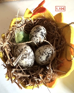 ALLES HALBER PREIS!! bunte Ostereier Osterkörbchen Nest .... Bild 7
