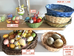 ALLES HALBER PREIS!! bunte Ostereier Osterkörbchen Nest .... Bild 6