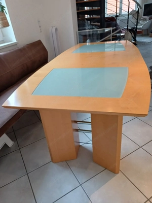 Esstisch mit Glasplatten Bild 4