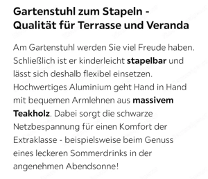 Ambia Garden Stapelsessel-Set (8 Stück) Bild 3