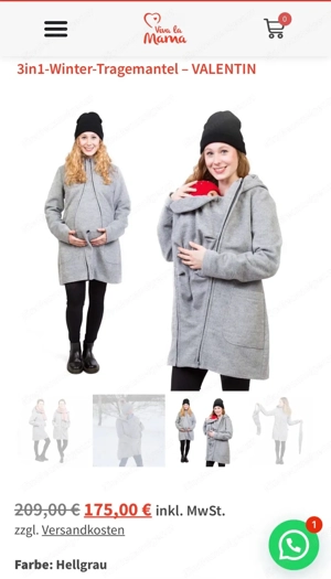 Mantel mit Trage- und Umstandseinsatz Bild 3