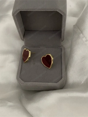Herz Ohrringe gold
