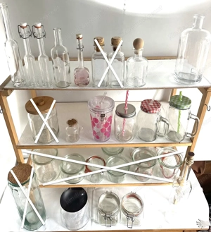 Schnapfflasche Schnapsgläser Vorratsgläser Bild 4