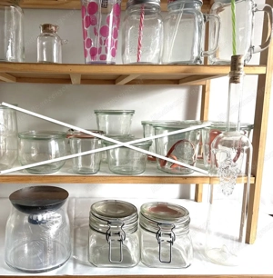 Schnapfflasche Schnapsgläser Vorratsgläser Bild 7