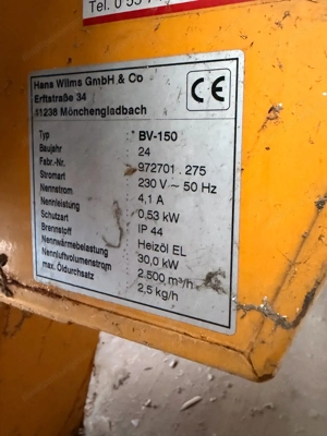 Hallen Heizkanone Diesel Zelt Lager Bild 2