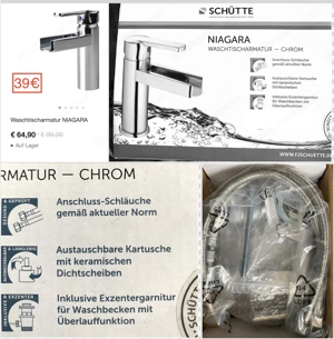 Waschbecken, Personenwaage Glas, Armatur Bad, Wandboard ab 5 Euro Bild 10