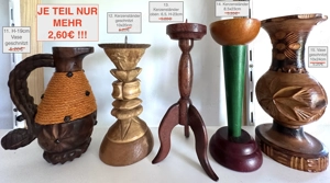 HALBER PREIS !! Holz Schalen Auto Vasen Wetzsteinbehälter, Kerzenständer  ab 1  Bild 5