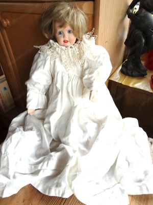 ALLE HALBER PREIS Antike Puppen, Handarbeit, Stoffpuppen.... Bild 7