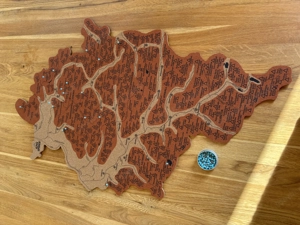 XXL Gipfelkarte VORARLBERG 333 Berge von Alpen(s)pinner