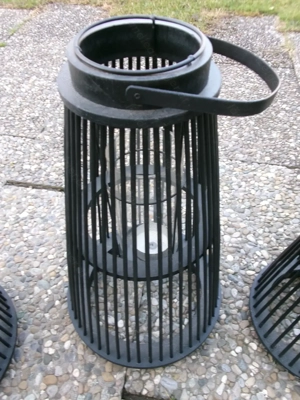 Gartenlaternen aus Bambus + Metall  Bild 2