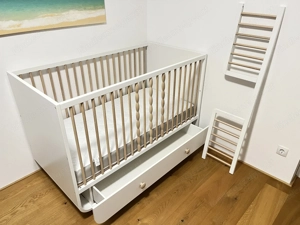 Gitterbett (Babybett, Kleinkindbett) inkl. Matratze