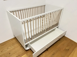 Gitterbett (Babybett, Kleinkindbett) inkl. Matratze Bild 2