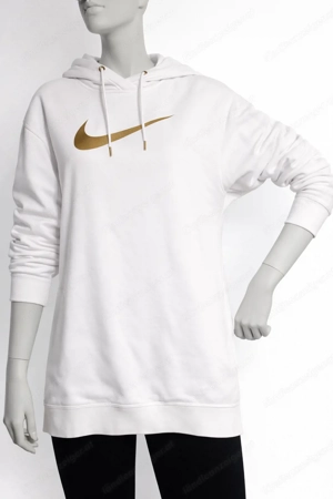 Nike Damen Hoodie - Weiß mit Goldlogo - Gr. XS (fällt größer aus) - Top Zustand 6832 Zwischenwasser Bild 2